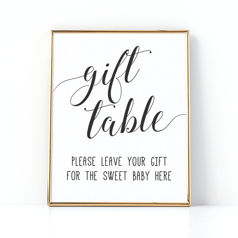 Baby Shower Gift Table Sign . Gift Table Sign Etsy