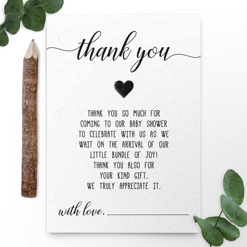 Thank You Note Template Baby Shower Sfiveband com Thank You Note Template Baby Shower Sfiveband com