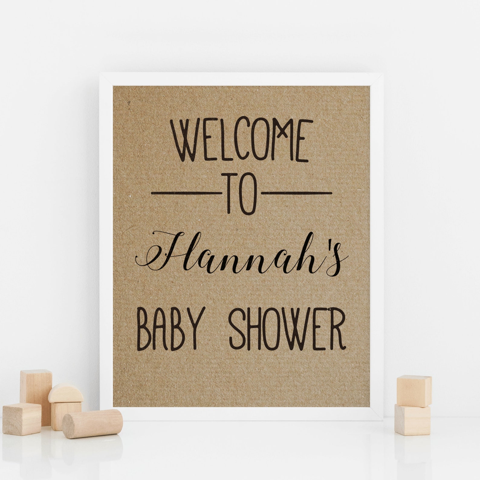 Editable Baby Shower Sign to the Baby Shower Etsy