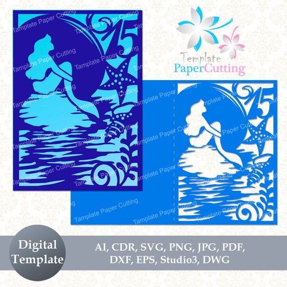 Free Free 87 Mermaid Invitation Svg SVG PNG EPS DXF File