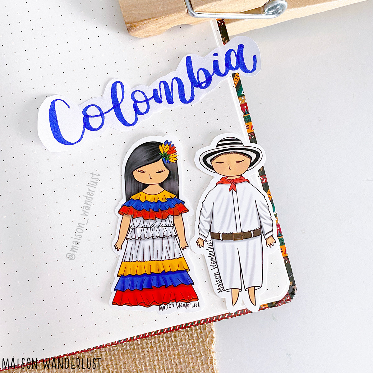 Vestimenta tradicional colombiana Niño y niña Colombia - Etsy México