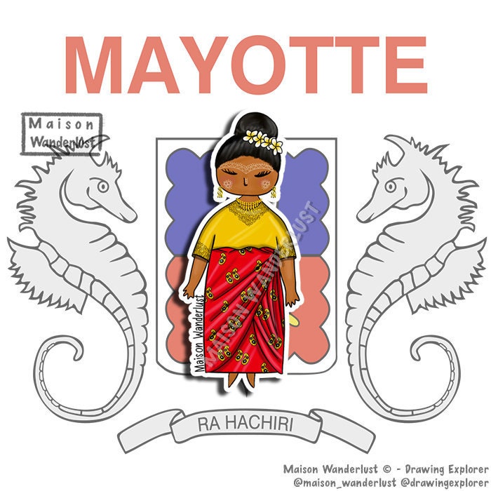 Tenue Traditionnelle Mahoraise Mayotte Afrique De L Est Etsy