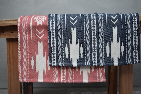 handmade Jacquard Weave Can be used both side Attractive Coral Weaved Table runner Sizes :13x36 inches Center Table kilim weave