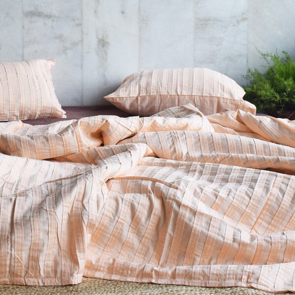 Pink Duvet Cover Queen Etsy