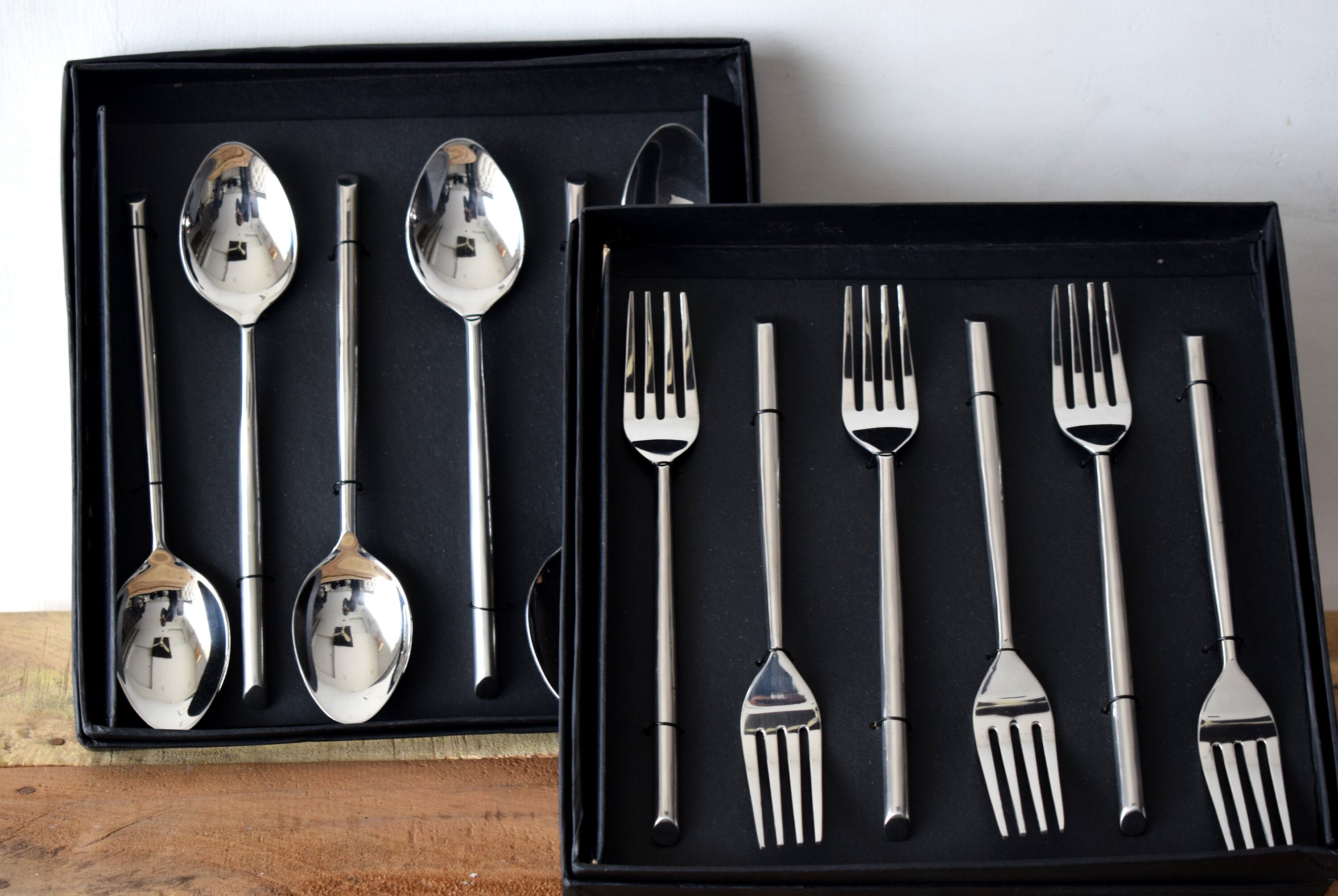 Silverware Cutlery Set Handmade Stainless Steel Dinnerware Etsy