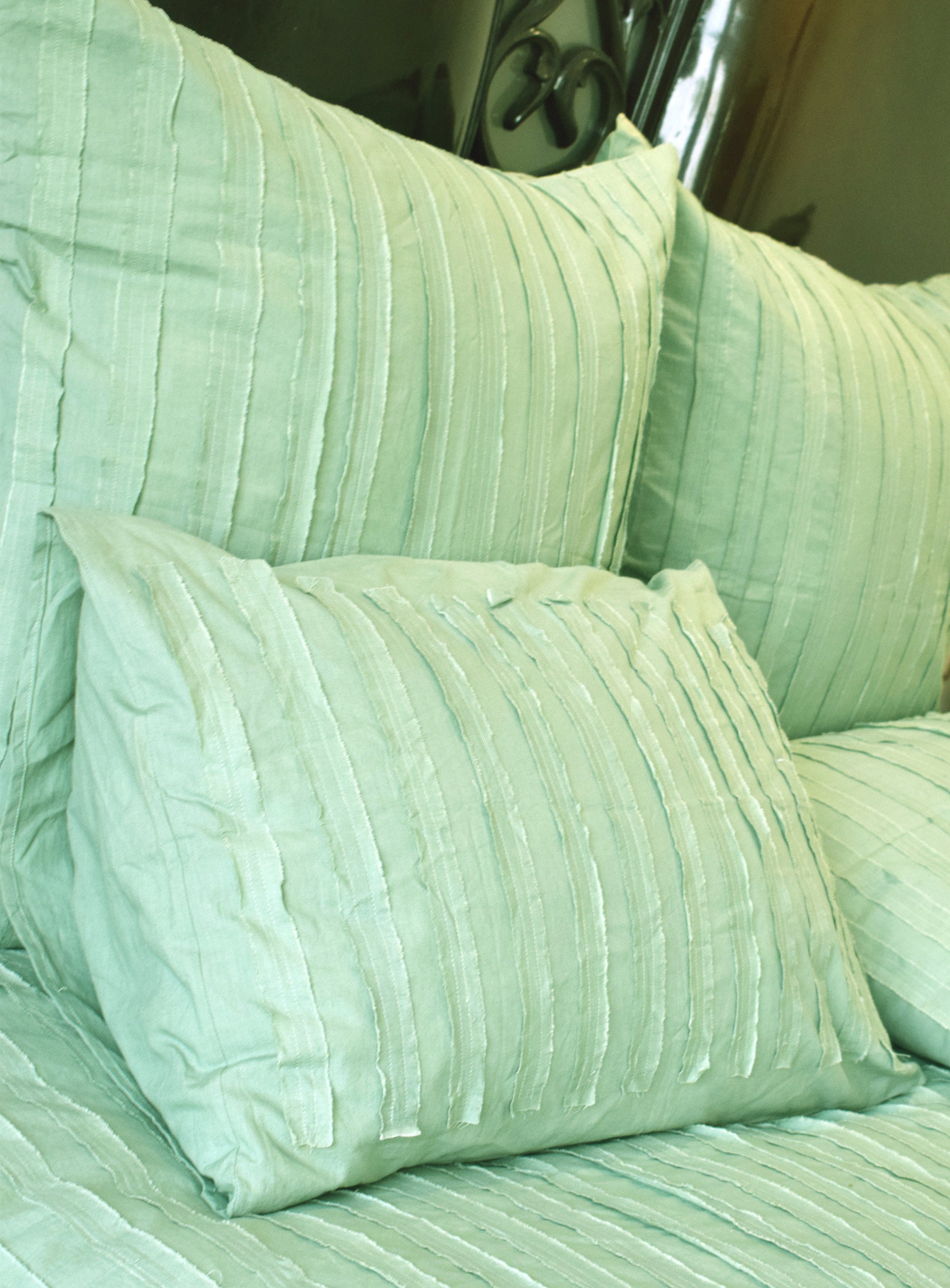 Sage Green Fringe Standard Sham King Sham Euro Sham Etsy