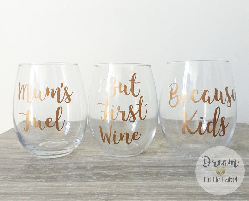 Wedding Bride Quotes Customised Vinyl Wine Glass Labels. Etsy