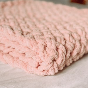 Chunky Blanket Pattern. Squishy Beginner Baby Blanket Pattern. Easy Handmade Blanket. Instant Download.