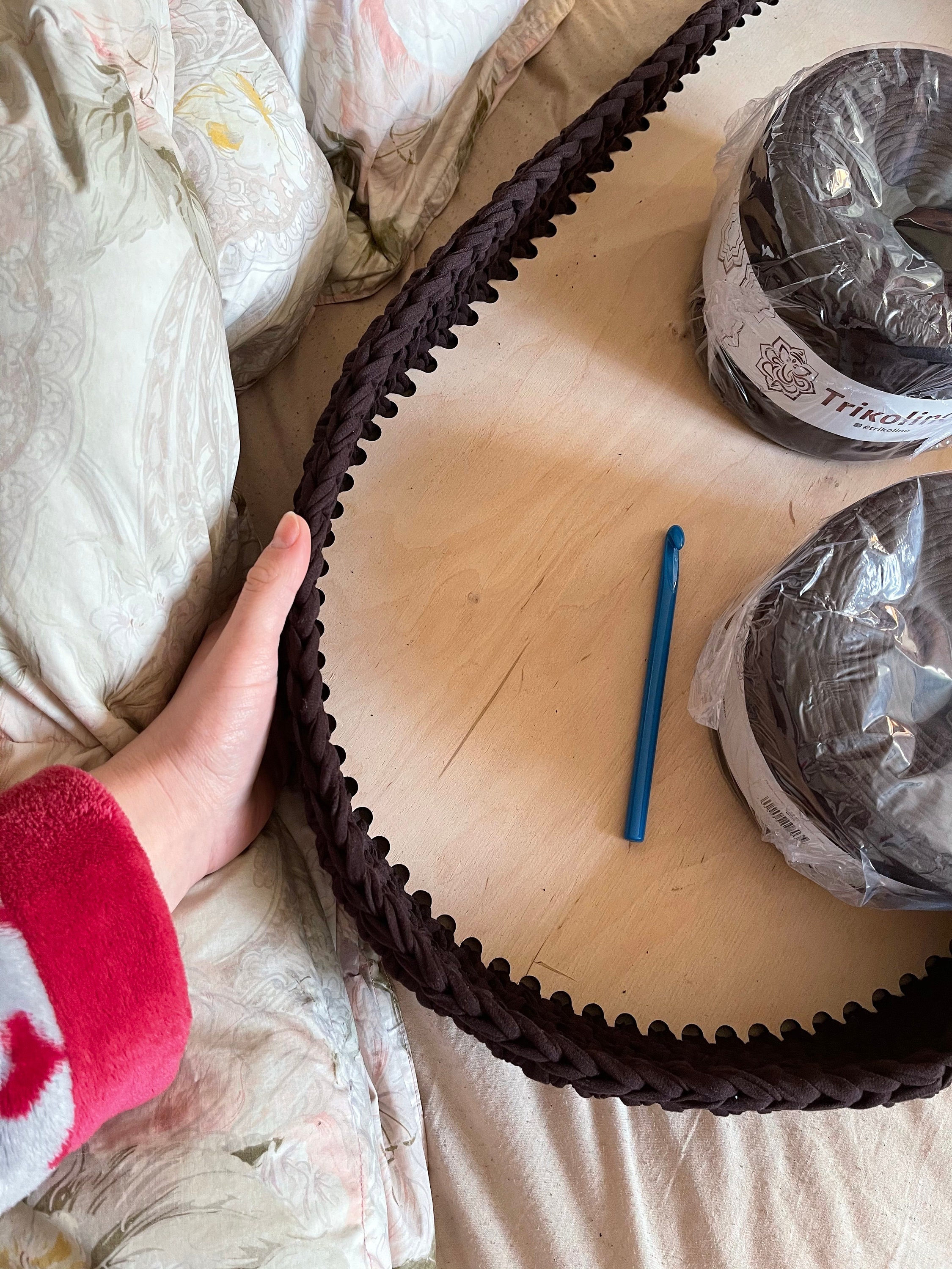 Crochet Moses Basket Pattern, Moses Basket Kit, Crochet Basket Kit