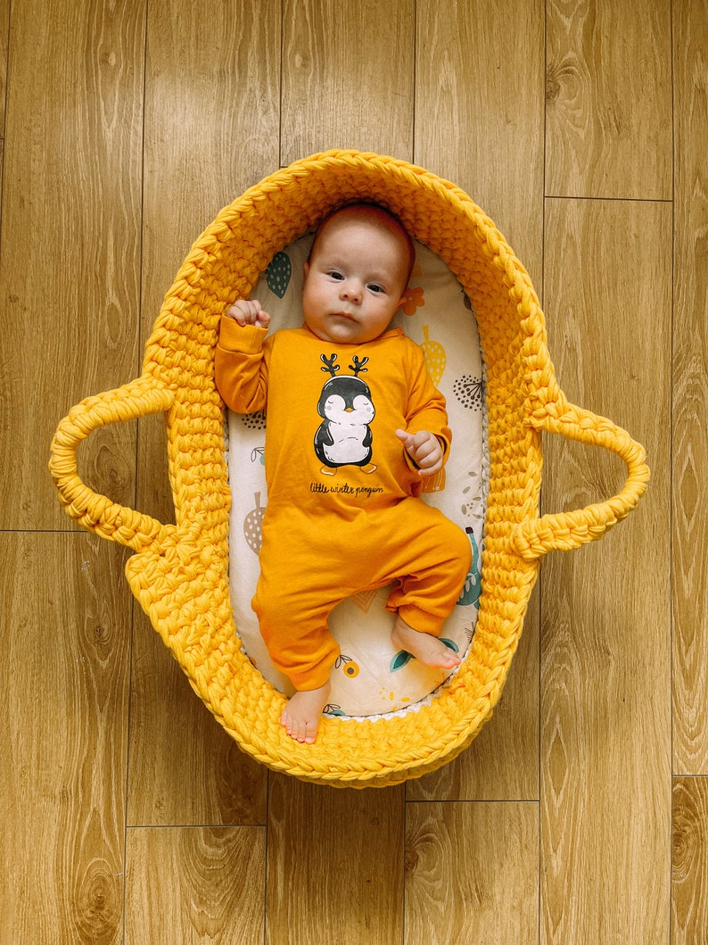 Crochet Moses Basket Pattern Moses Basket Kit Crochet Basket Etsy