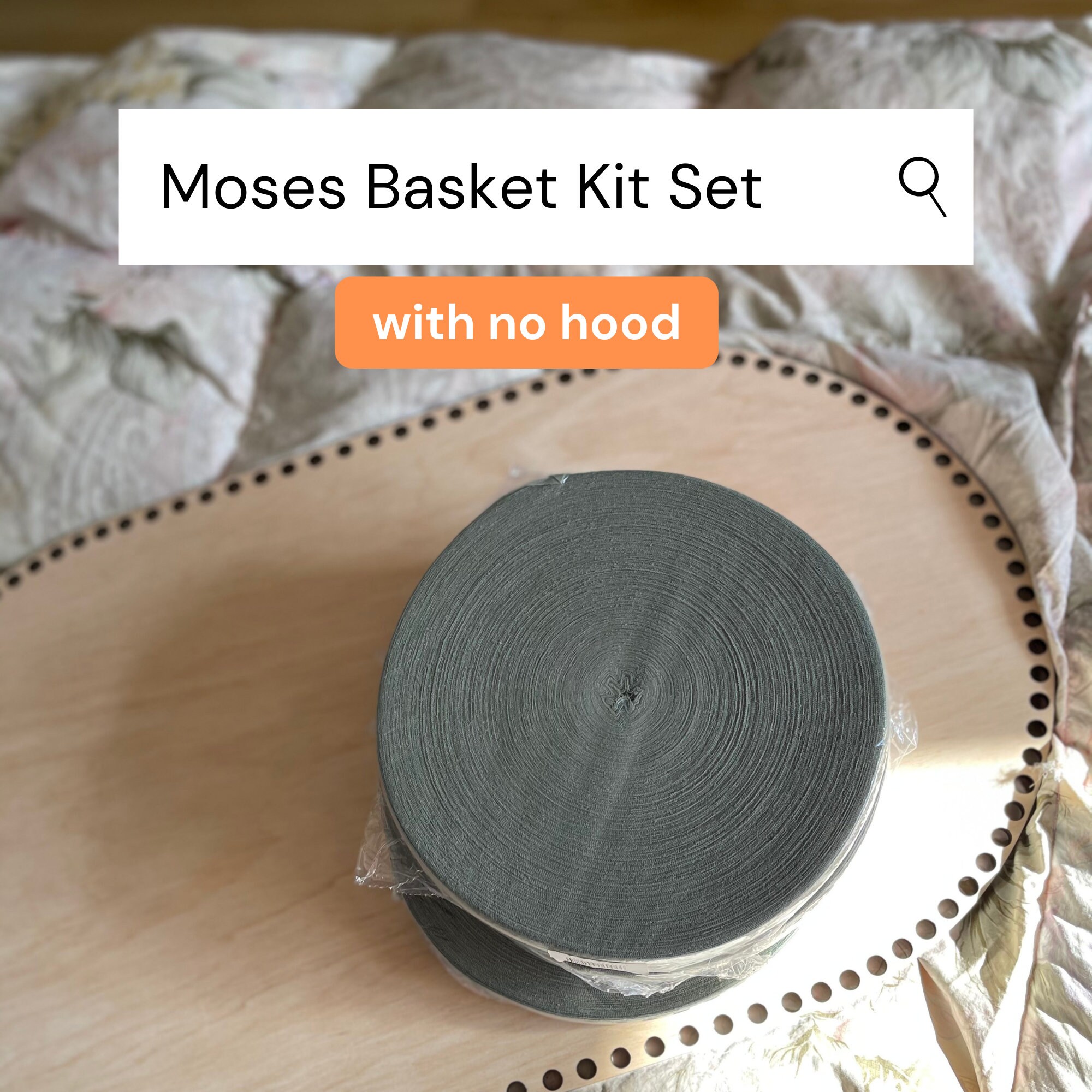 Crochet Moses Basket Pattern Moses Basket Kit Crochet Basket Etsy