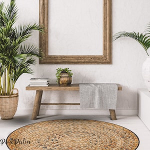 Beclean With Frame Round Vinyl PVC Mat, Comfort Mat, Kitchen Rug, Rug, Vinyl Flooring, Pet Mat #1VM