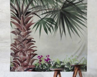 Palmera - Tapiz de pared - Tapiz - Tapices - Pasión por los viajes - Boho - Decoración del hogar - Decoración de pared - Decoración de dormitorio T#20