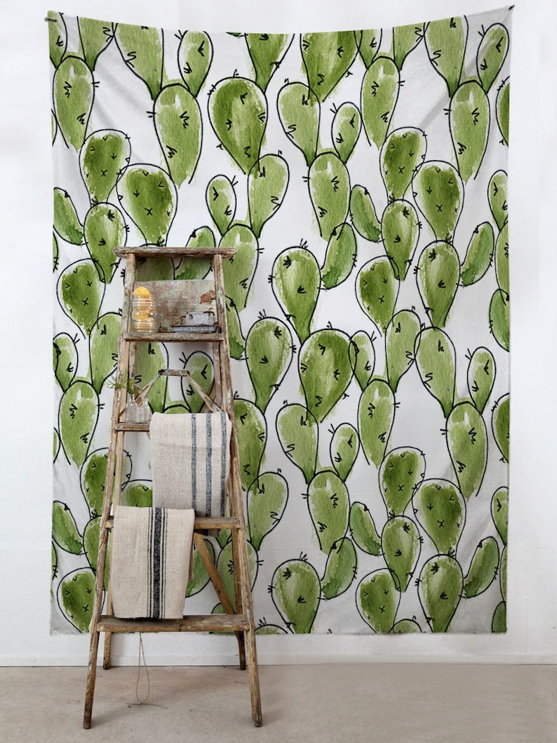 Mexican Cactus Wall Tapestry Tapestry Wall Hangings Etsy