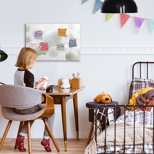 Tablero magnético con diseño de bolas abstractas, para exhibir fotos en la pared, tablero de notas blanco, lista de tareas pendientes para la pared, patrón abstracto, marcador + esponja