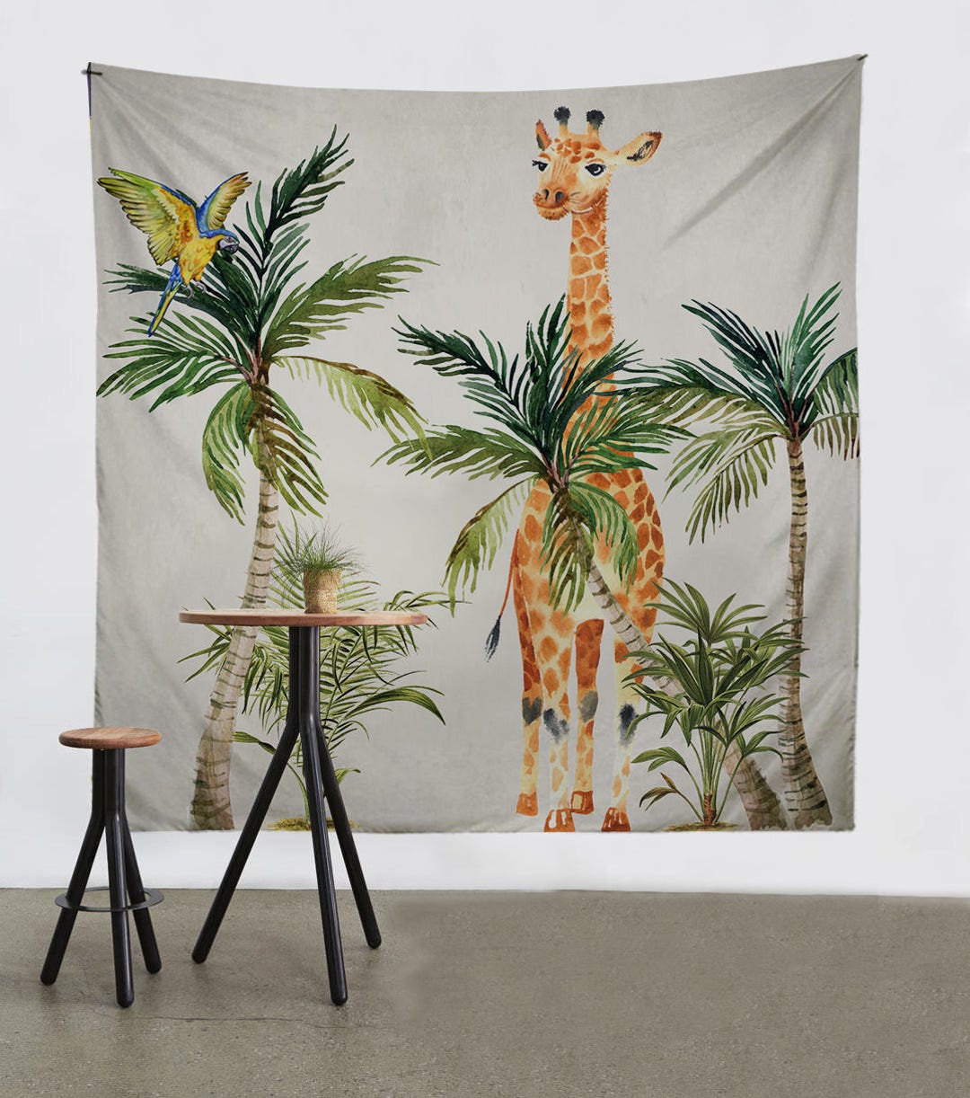 Jungle Art Wall Tapestry Tapestry Exotic Wall Hangings Etsy