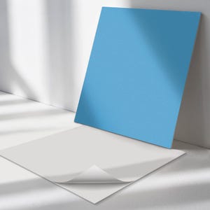 Color Blue PVC Wall Tiles, Blue Tile Stickers, Self Adhesive Tiles, Texture Tile Stickers, Wall Tile Stickers