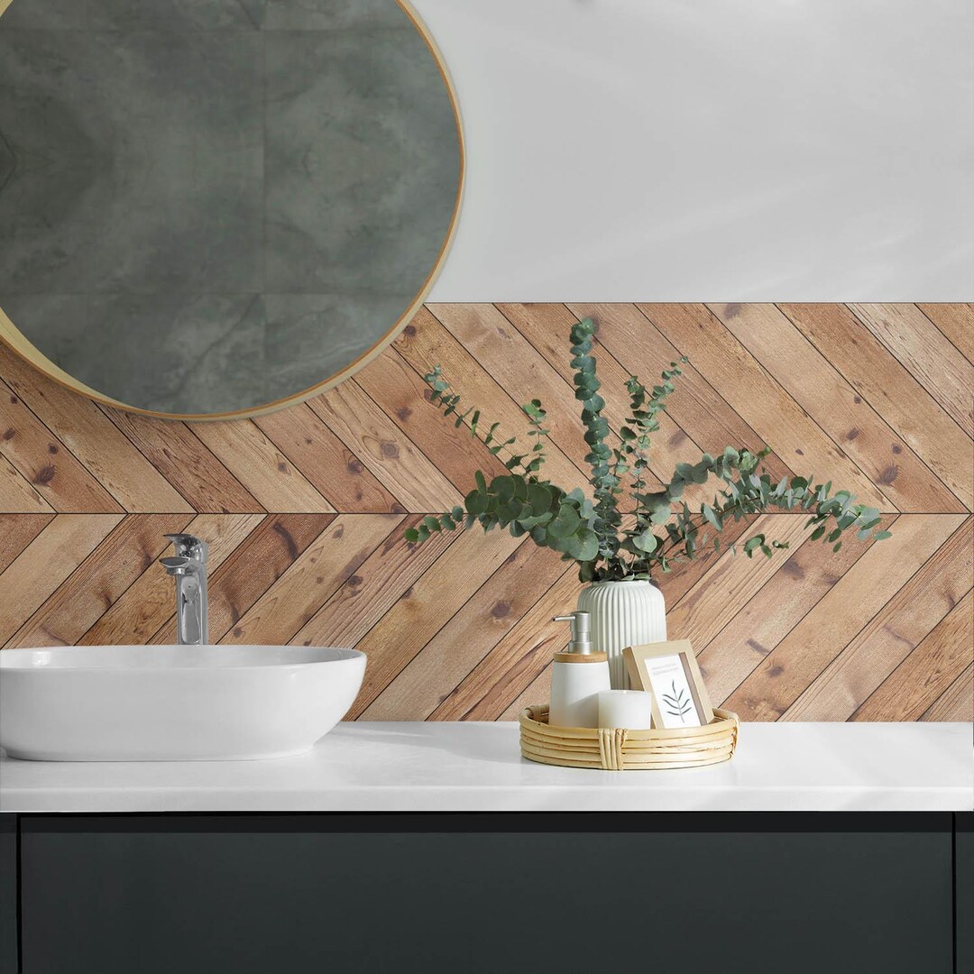 Sticker Decorative Panel Boards Panel Stickers, Brown Self Adhesive Panels, Backsplash Panel ...