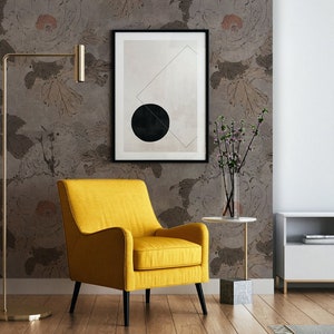 Wall Covering, Classic Flowers And Birds Wallpaper,  Beige Wallpaper, Brown Wallpaper, Vintage Wallpaper, Animal Wallpaper