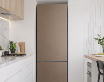 Pegatina para refrigerador de color marrón, calcomanía marrón para refrigerador, decoración para comedor, pegatina removible