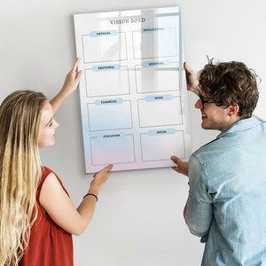 Pizarra magnética con placa, horario, tablero de notas multicolor, lista de tareas para organizar en la pared, marcador de borrado en seco
