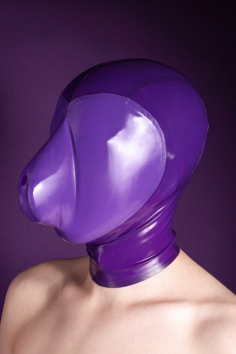 Breath Control Hood Mask Breath Play Small Hole for Breathing Etsy UK