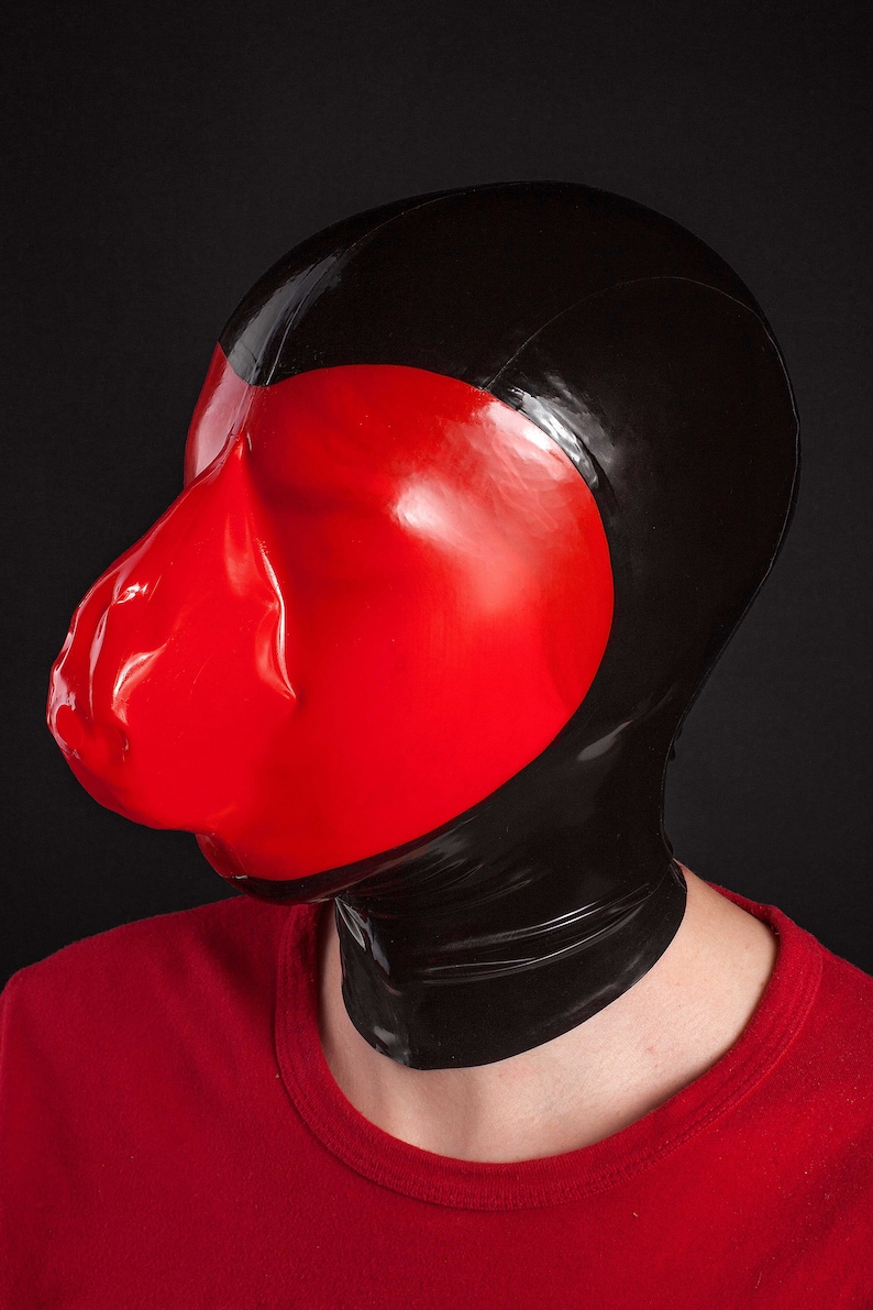 Breath Control Hood Mask Breath Play Small Hole for Breathing Etsy