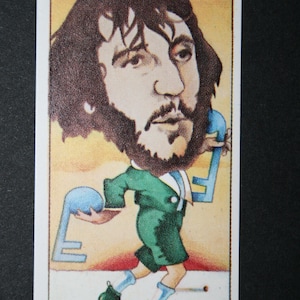 MÚSICA ROCK Pete Townsend The Who Guitarrista y compositor Tarjeta de homenaje original de los años 70
