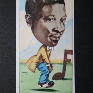 RYTHM & BLUES LEGEND B B King Original 1970's Tribute Mini Card
