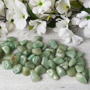 Green Aventurine Tumbled Stone Tumbled Stone Tumbled Gemstone Healing Crystals Crystal Tumblestone Lucky Crystals image 2