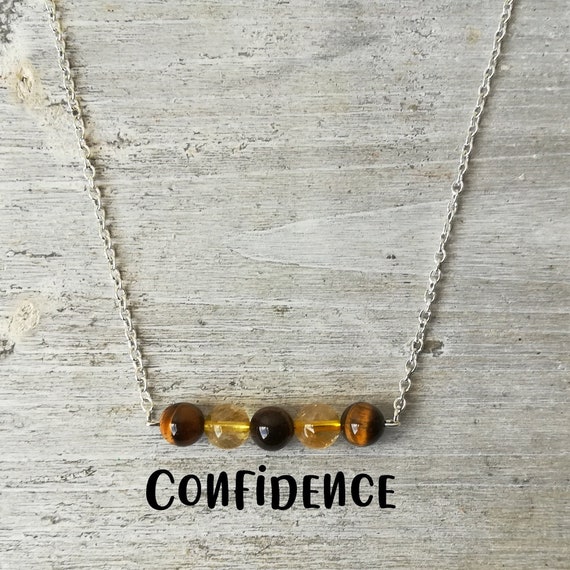 Crystal Necklace Confidence Crystal Gifts Healing Crystals Crystal Jewellery Gemstone Jewellery Confidence Crystals Gemstones
