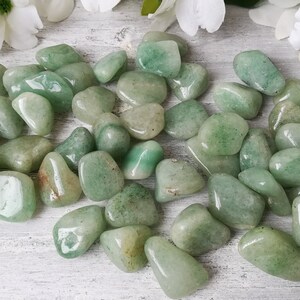 Green Aventurine Tumbled Stone Tumbled Stone Tumbled Gemstone Healing Crystals Crystal Tumblestone Lucky Crystals image 3