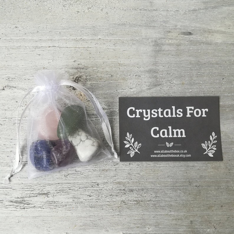 Crystal Bag for Calm Crystal Kit Bag of Crystals Healing Etsy UK