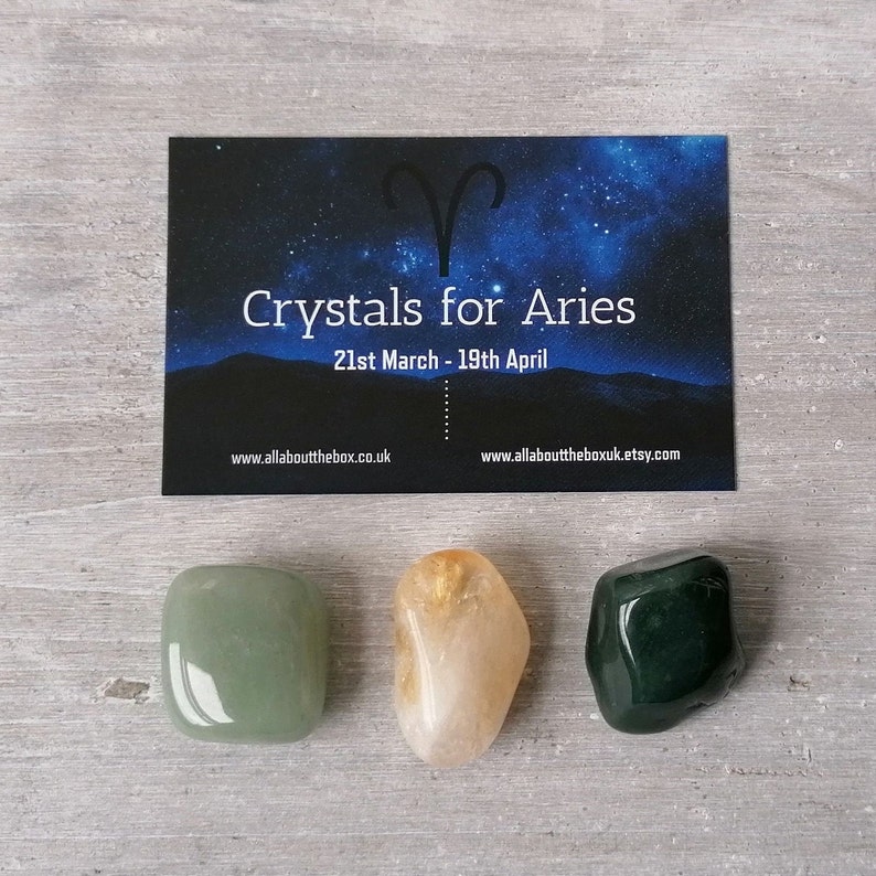 Crystals For Aries Horoscope Gifts Healing Crystals Etsy