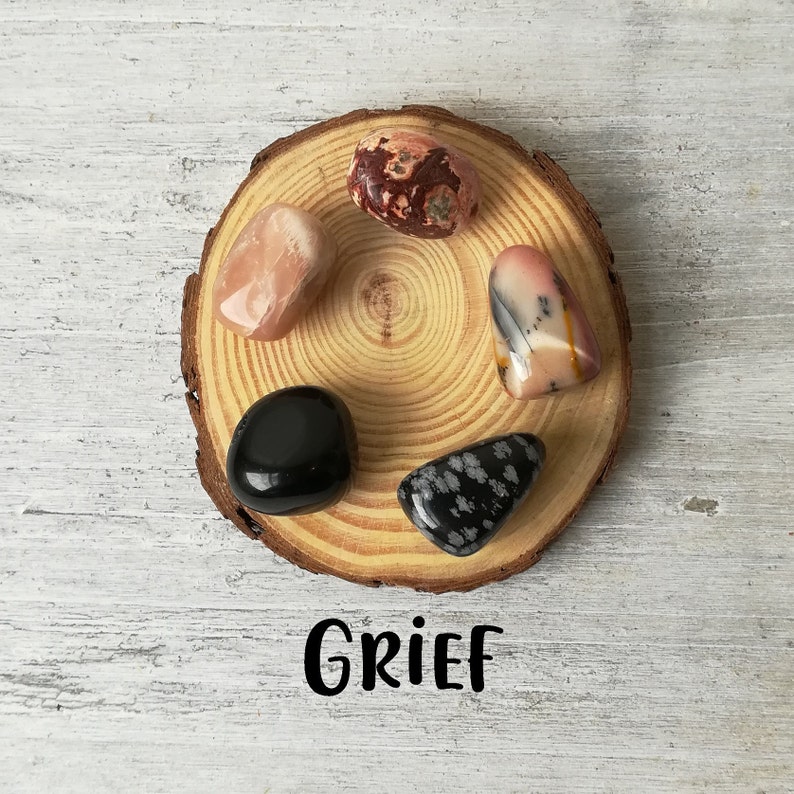 Crystal Bag for Grief Crystal Kits Healing Crystals Etsy UK