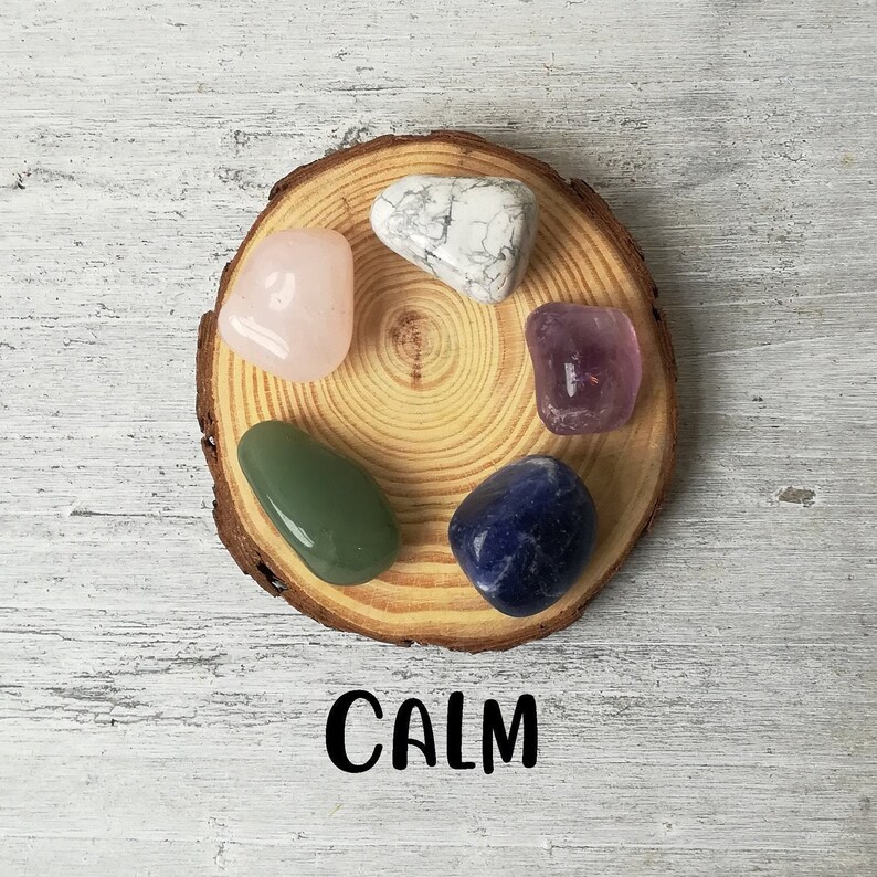 Crystal Bag for Calm Crystal Kit Bag of Crystals Healing Etsy