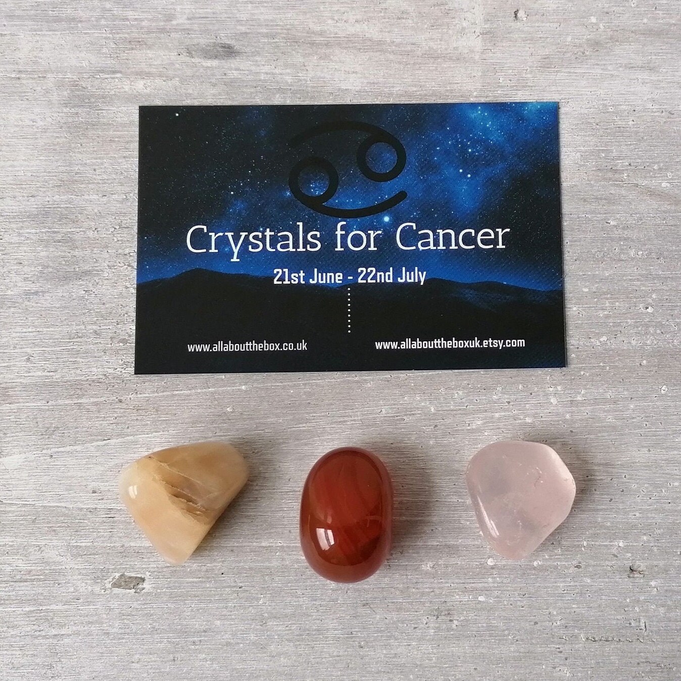 Crystals for Cancer Horoscope Gifts Healing Crystals Etsy UK