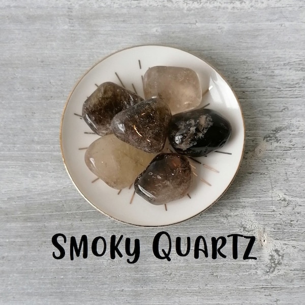 Smoky Quartz Tumbled Stone - B Grade | Tumbled Stones  | Tumbled Gemstone | Healing Crystals | Crystal Tumblestones | Quartz Crystals