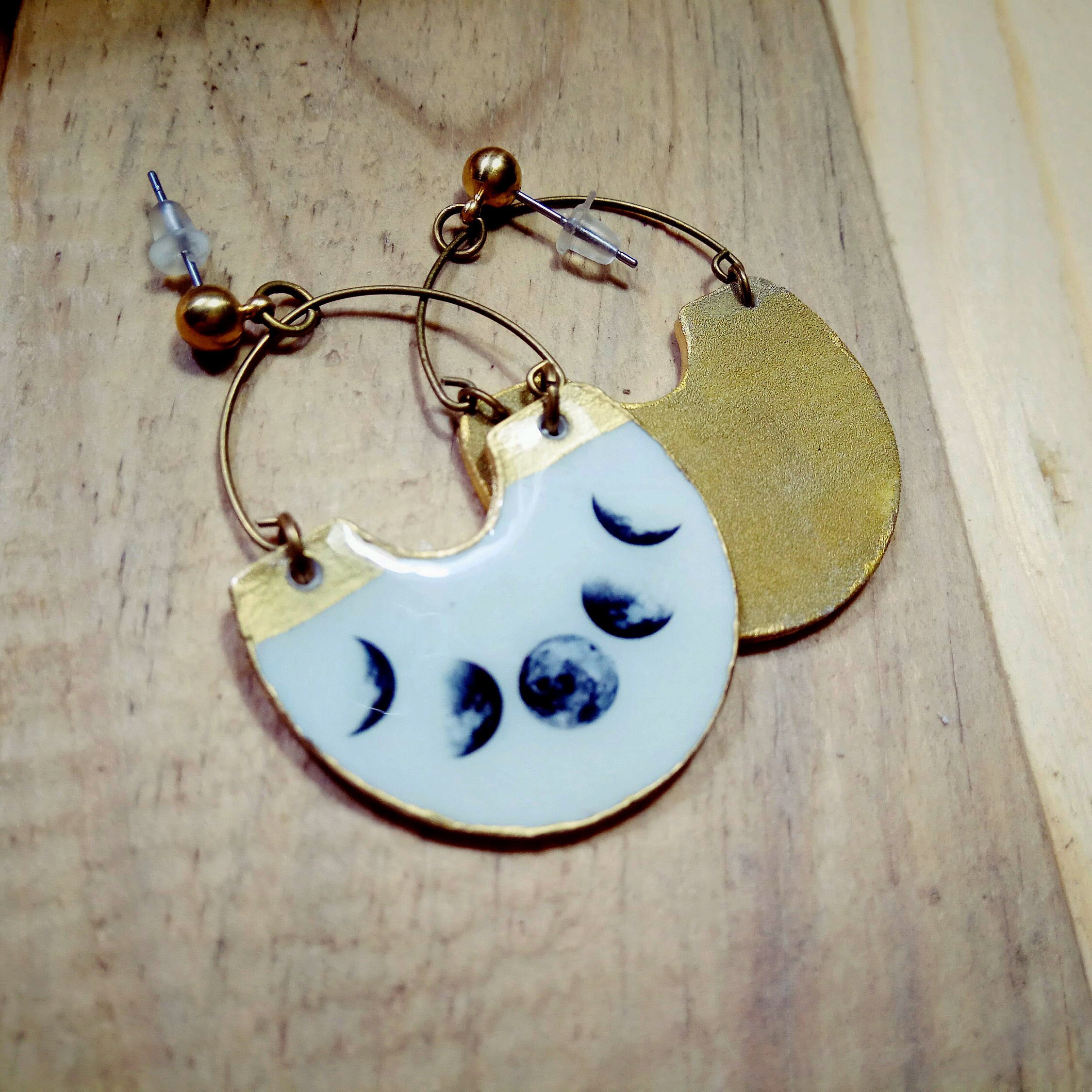 Moon phase earrings Clearance
