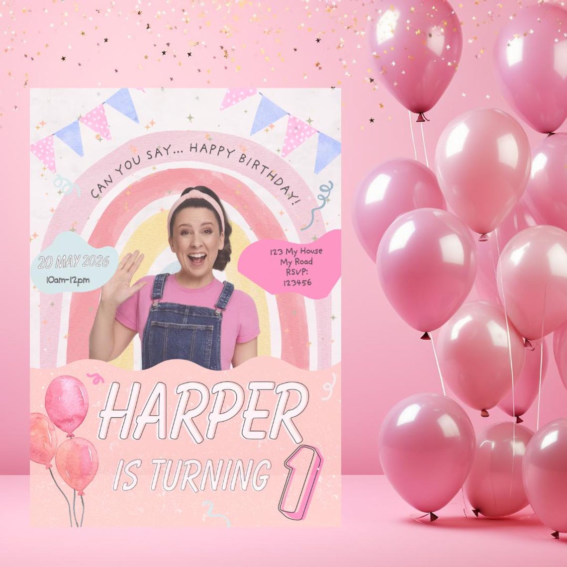 Ms Rachel Birthday Invitation - Etsy