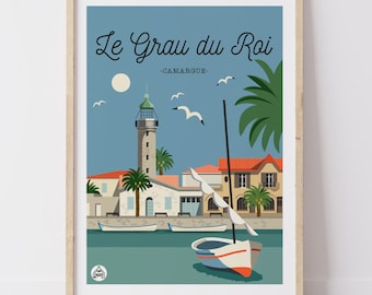 Affiche LE GRAU du ROI - Camargue