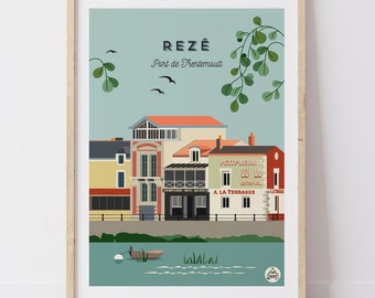 Affiche NANTES - Rezé - Trentemoult