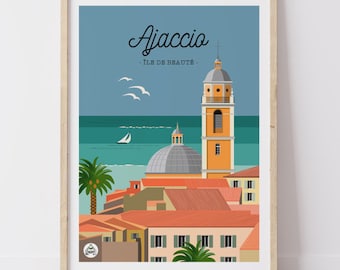 Affiche AJACCIO - Corse