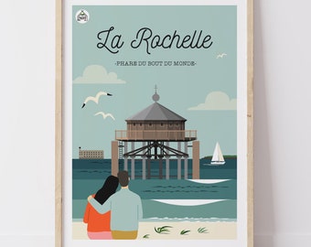 Affiche LA ROCHELLE - Le Phare du Bout du Monde