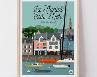 Affiche LA TRINITE sur MER - Cours des Quais