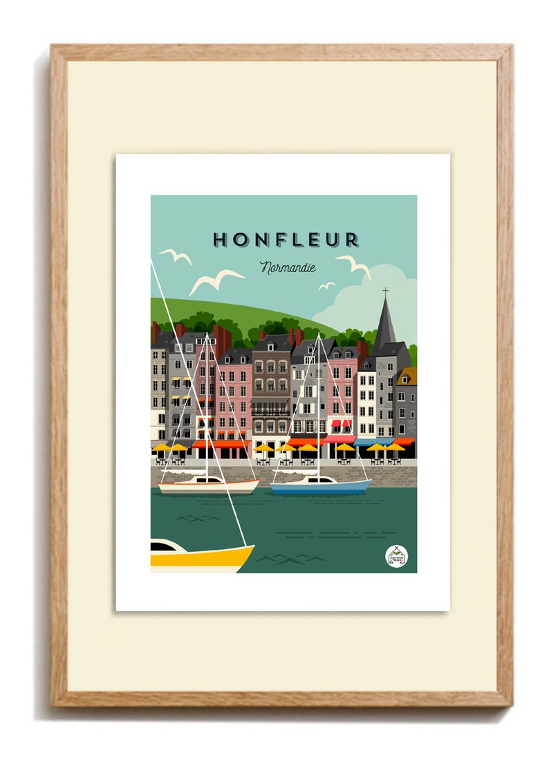 Affiche Vintage Honfleur | Planète Vintage