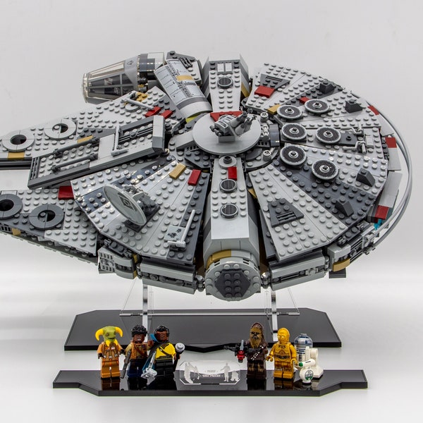 Acrylic display stand for Millennium Falcon™ set 75257 - Made in USA