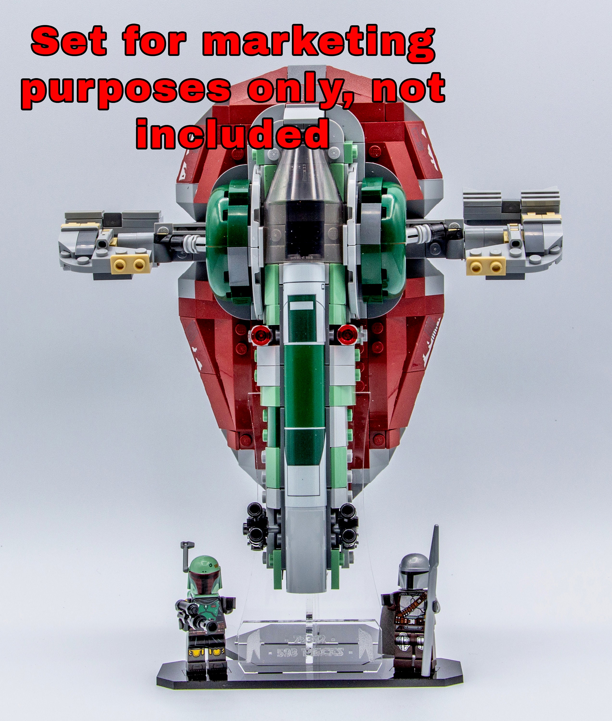 Acrylic Display Stand for Boba Fett's Starship™ Set 75312 - Etsy Acrylic Display Stand for Boba Fett's Starship™ Set 75312 - Etsy