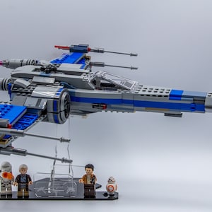 Acrylic display stand for Resistance X-Wing™ set 75149  - X-Wing™ Stand - Made in USA