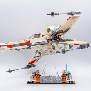 Acrylic display stand for Luke&#39;s X-Wing™ set 9493  - X-Wing™ Stand - Made in USA